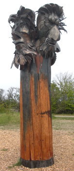 künstlerische Skulptur des Gott Svantevit
