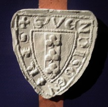 Siegel des wendeschen Vyriz an der Bündnisurkunde von 1316 (Abguss)